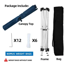 גזיבו מתקפל 251372 בגודל 3/3 מטר בצבע כחול מבית CITYSPORT