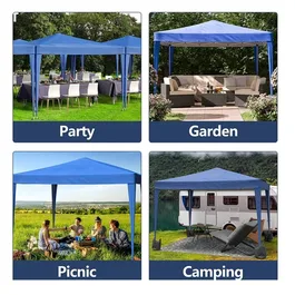 גזיבו מתקפל 251372 בגודל 3/3 מטר בצבע כחול מבית CITYSPORT