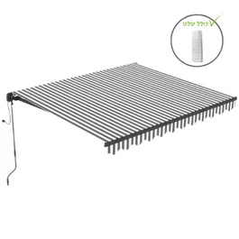 סוכך חשמלי עם שלט 251373 בגודל 295/200 דגם אלקטריק מבית Garden Top