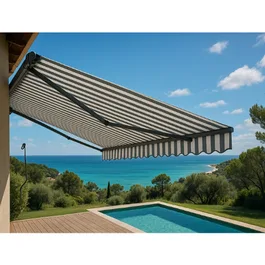 סוכך חשמלי עם שלט 251382 בגודל 395/300 דגם אלקטריק מבית Garden Top