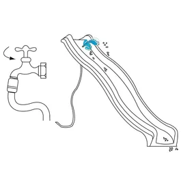 מתקן טיפוס לילדים פלייבאז 261445 באורך 2.4 מטר - תוצרת הולנד