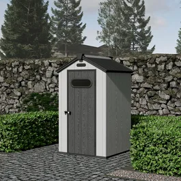 מחסן פלסטיק לגינה 261563 עם גג בגודל 4/4 מבית YardHouse