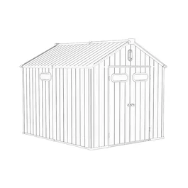 מחסן פלסטיק לגינה 261566 עם גג בגודל 10/8 מבית YardHouse