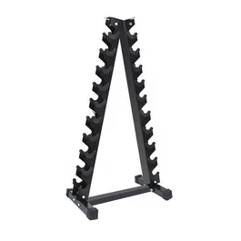 סטנד משקולות יד 261574 מעמד למשקולות צורת משולש - 10 זוגות מבית CITYSPORT