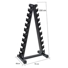 סטנד משקולות יד 261574 מעמד למשקולות צורת משולש - 10 זוגות מבית CITYSPORT