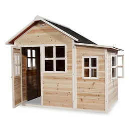 בית עץ לילדים 261578 כולל גג אטום למים, תוצרת הולנד - צבע טבעי