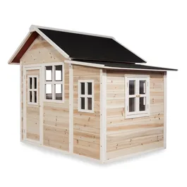 בית עץ לילדים 261578 כולל גג אטום למים, תוצרת הולנד - צבע טבעי