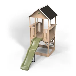 בית עץ לילדים 261580 כולל מגלשה וארגז חול, תוצרת הולנד