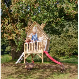 בית עץ לילדים טבעי וגבוה 261588 תוצרת הולנד