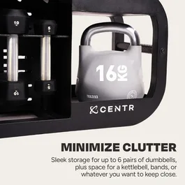 ספסל אימון רב-תכליתי 261618 דגם CFB1.1 עם מעמד למשקולות מבית CENTR