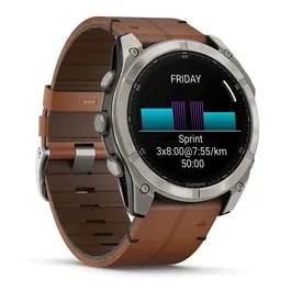 שעון ספורט חכם 261643 דגם fēnix® 8 AMOLED Sapphire TITANIUM בקוטר 51 מ"מ בית GARMIN