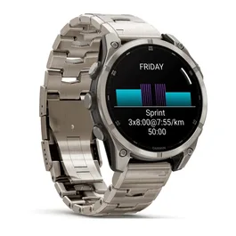 שעון ספורט חכם 261644 דגם fēnix® 8 AMOLED Sapphire TITANIUM בקוטר 47 מ"מ בית GARMIN