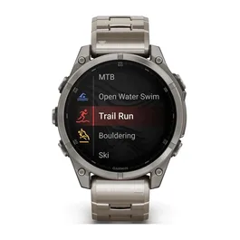 שעון ספורט חכם 261644 דגם fēnix® 8 AMOLED Sapphire TITANIUM בקוטר 47 מ"מ בית GARMIN