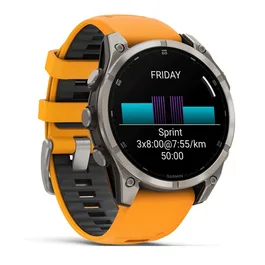 שעון ספורט חכם 261646 דגם fēnix® 8 AMOLED Sapphire TITANIUM בקוטר 47 מ"מ בית GARMIN
