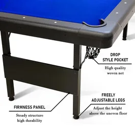 שולחן ביליארד מתקפל 261856 בגודל 6 פיט דגם Foldable Pool Table
