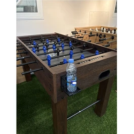 שולחן כדורגל יוקרתי בגודל 5 פיט 261885 מעץ מהגוני עם מחזיק כוסות ו-3 שוערים מבית CITYSPORT