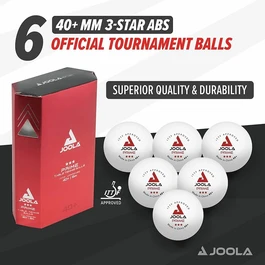כדורי פינג פונג 3 כוכבים 261958 (מארז 3/6) JOOLA Table Tennis Ball Prime*** 40+