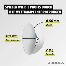 מארז 24 כדורי פינג פונג 3 כוכבים 261962 + JOOLA Training Advanced 3 Star Table Tennis Balls 40+