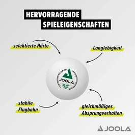 מארז 72 כדורי פינג פונג 261963 JOOLA Table Tennis Ball Flip 40+ White 72-Pack