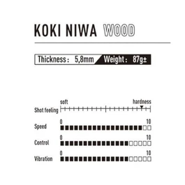 עץ טניס שולחן 262014 Koki Niwa wood
