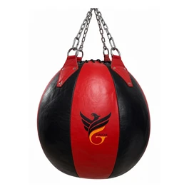 שק אגרוף עור אמיתי 262044 דגם ROUND BAG באורך 90 ס״מ משקל 55 ק״ג מבית FINIQA