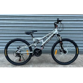 אופני הרים 262056 בגודל 20", 24", 26" שלדת ברזל, שיכוך מלא ובולמי דיסק מבית CITYSPORT