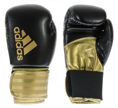 Adidas Hybrid 100 Boxing Gloves - ADIH100GZ1161007 - Kids Martial Arts - Black Gold