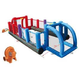 מתנפח בצורת מגרש כדורגל כדורסל וכדורעף 9072 מבית HAPPY HOP