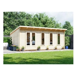 מחסן עץ פרמיום 251075 בגודל 6/4 מטר בעובי 45, דגם TERMINATOR מבית DUNSTER HOUSE