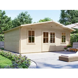 מחסן עץ 251083 בגודל 5/6 מטר בעובי 45, דגם VANQUARD מבית DUNSTER HOUSE