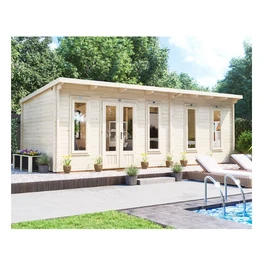 מחסן עץ 251092 בגודל 7/3 מטר בעובי 45, דגם TERMINATOR מבית DUNSTER HOUSE