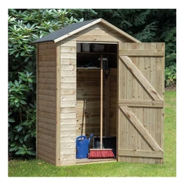 מחסן עץ 251100 בגודל 80/127 ס"מ בעובי 16 מ"מ, דגם DRENTHE מבית TUINDECO