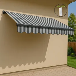 סוכך חשמלי עם שלט 251382 בגודל 395/300 דגם אלקטריק מבית Garden Top