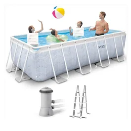 בריכה אולטרה מלבנית 26780 בגודל 400/200/100 ס"מ מבית INTEX