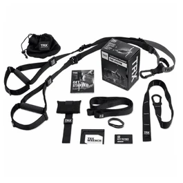 רצועות אימון 262020 מקבילות TRX דגם PRO4 בצבע שחור/כסוף